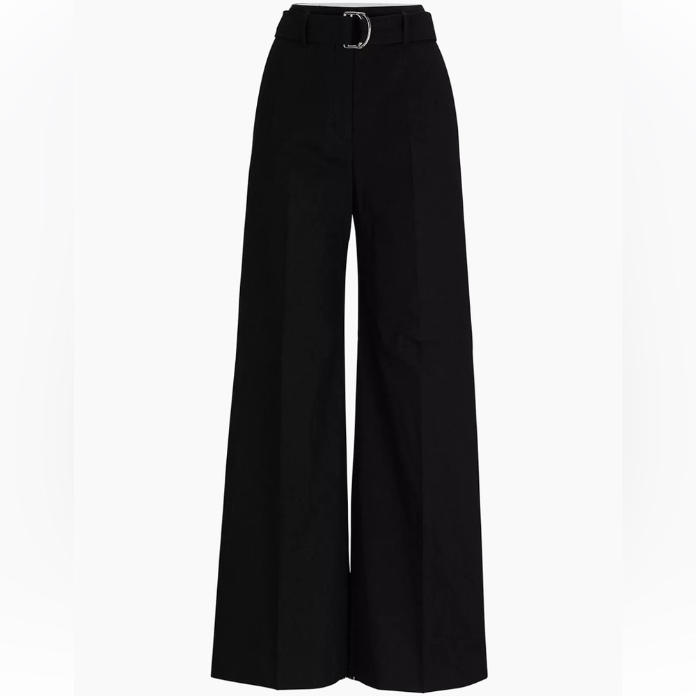 NWT BOSS Relaxed-Fit Trousers in a Linen Blend